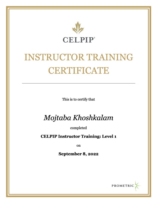 CELPIP Instructor Training Level 1