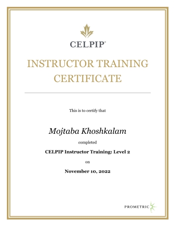 CELPIP Intsructor Certificate