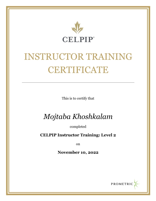 CELPIP Instructor Training Level 2