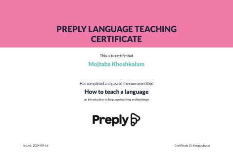 PREPLY Language Teaching Certificate