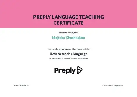 PREPLY Language Teaching Certificate