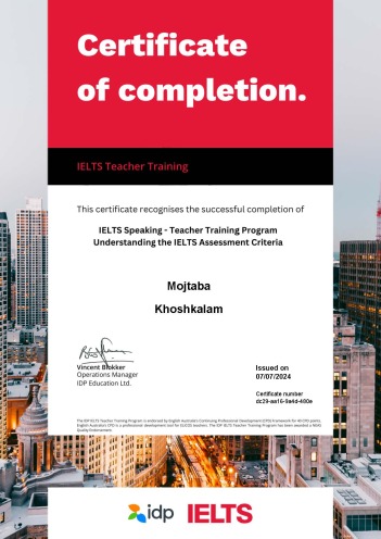 IDP Certified IELTS Instructor