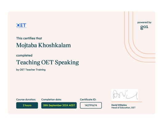 Teaching OET Speaking